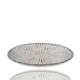 porcelain flat plate coral design small